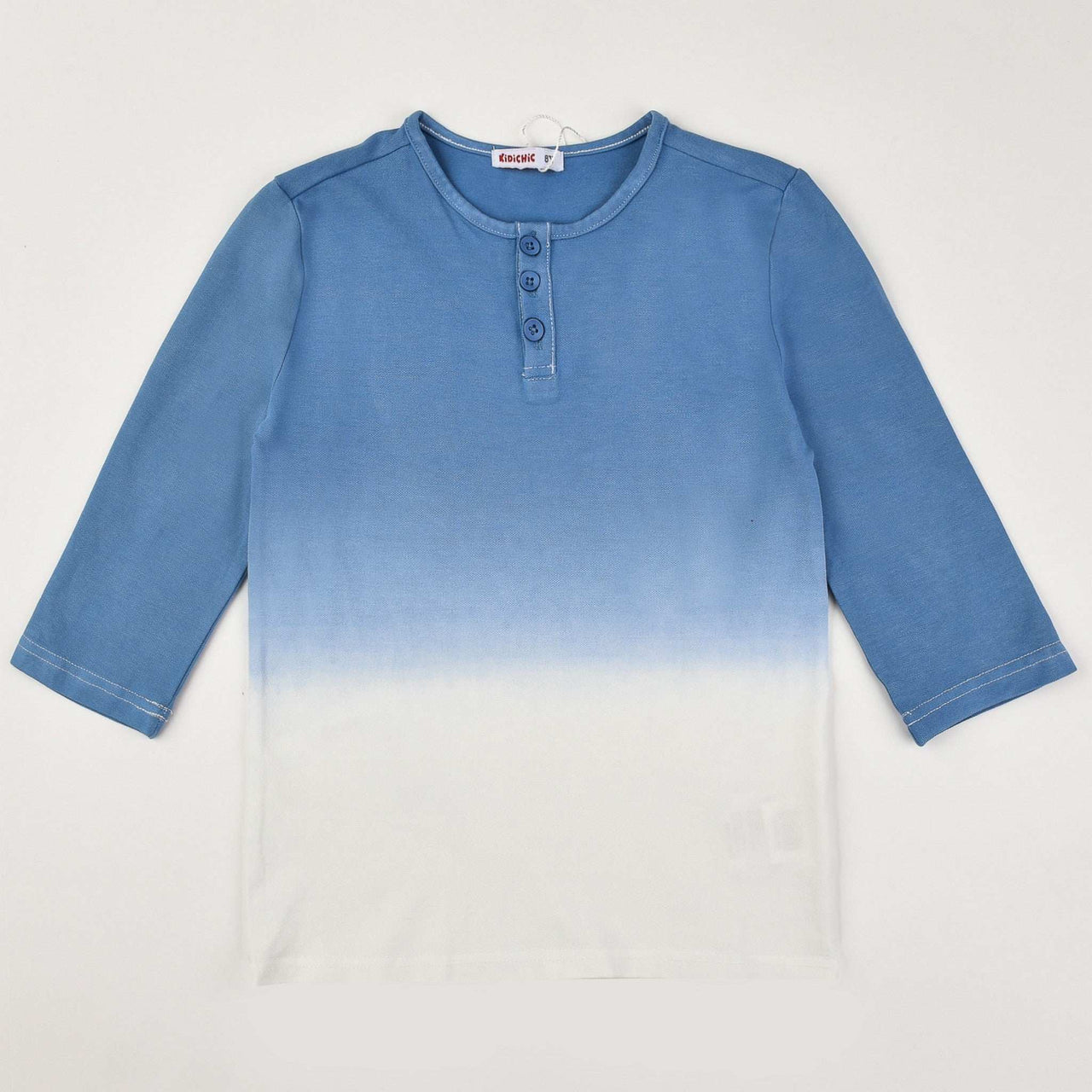 Dip Dye Henley Tee - Kidichic