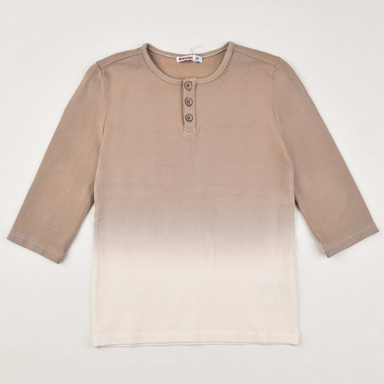 Dip Dye Henley Tee - Kidichic