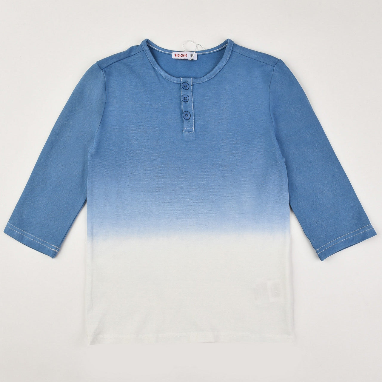 Dip Dye Henley Tee - Kidichic