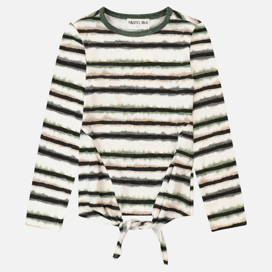 Ethan Girls Stripe Shirt - Kidichic