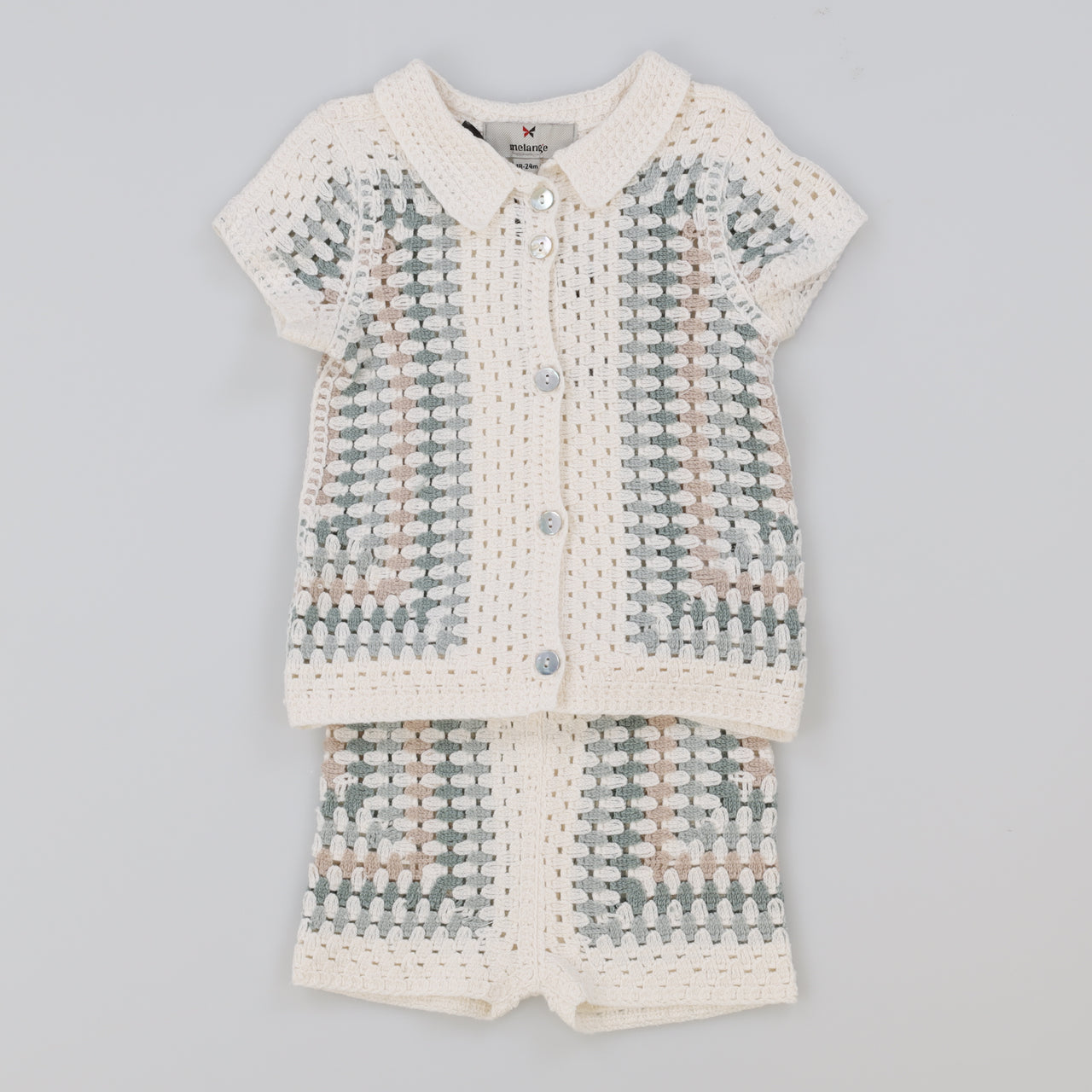 Melange Retro Crochet Baby Set