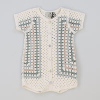 Melange Retro Crochet Overall