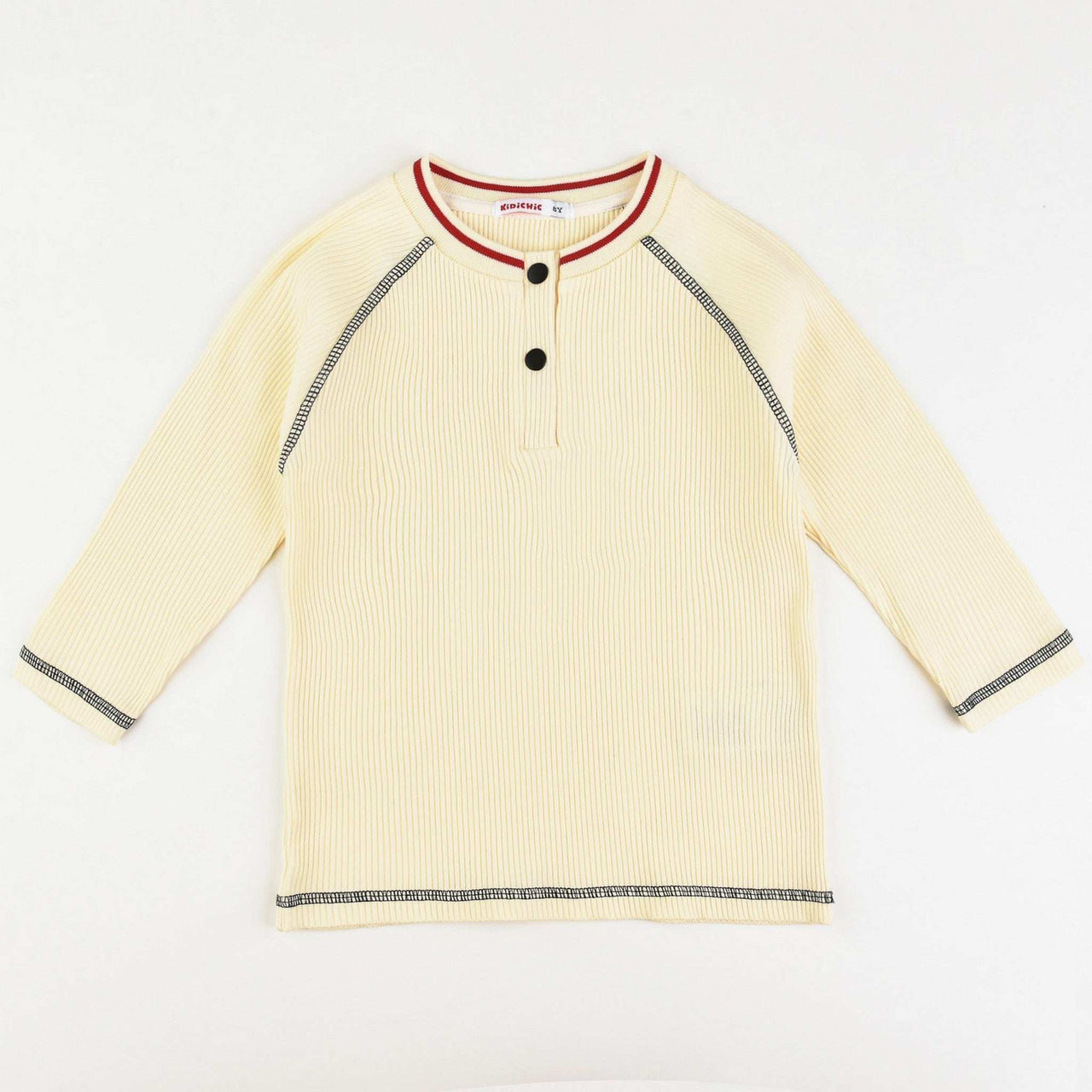 Girls Contrast Stitch Top - Kidichic