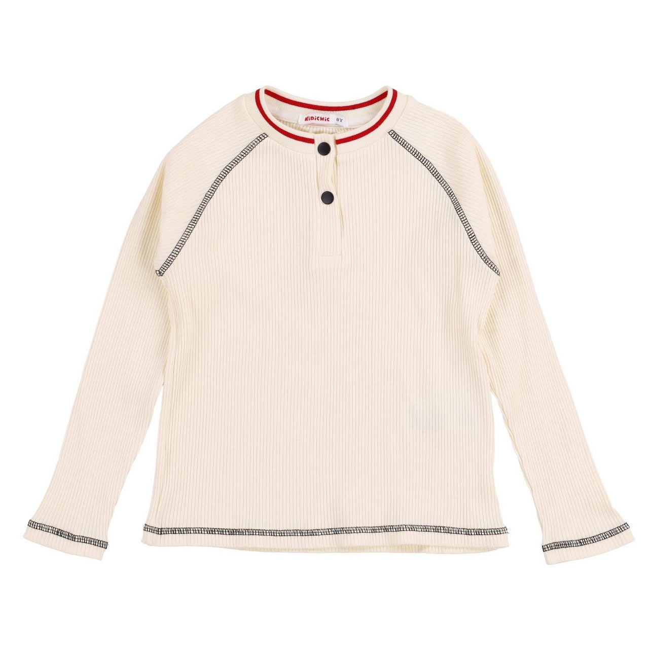 Girls Contrast Stitch Top - Kidichic