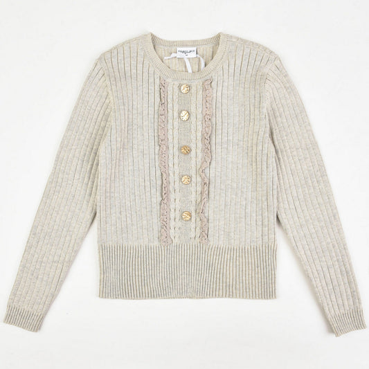 Girls Knit Button Top - Kidichic