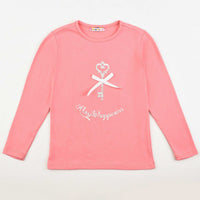 Girls L.S Key Print T-Shirt - Kidichic
