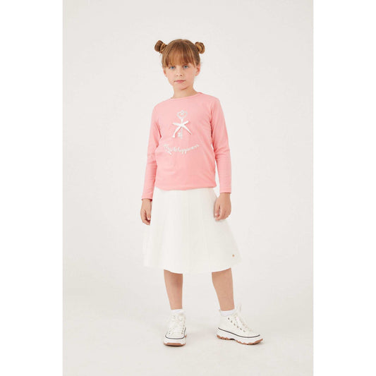 Girls L.S Key Print T-Shirt - Kidichic