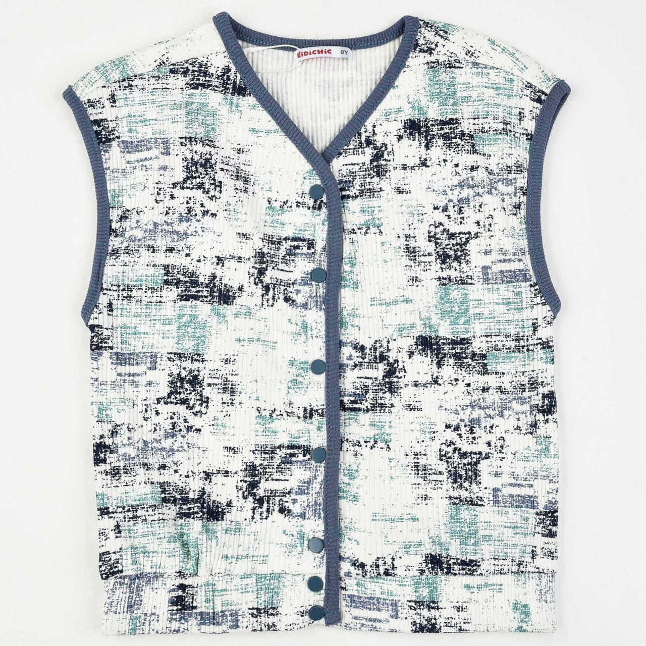 Girls Rib Print Vest - Kidichic