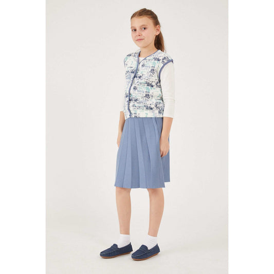 Girls Rib Print Vest - Kidichic