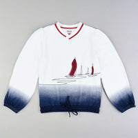 Girls Sail Print Shirt - Kidichic