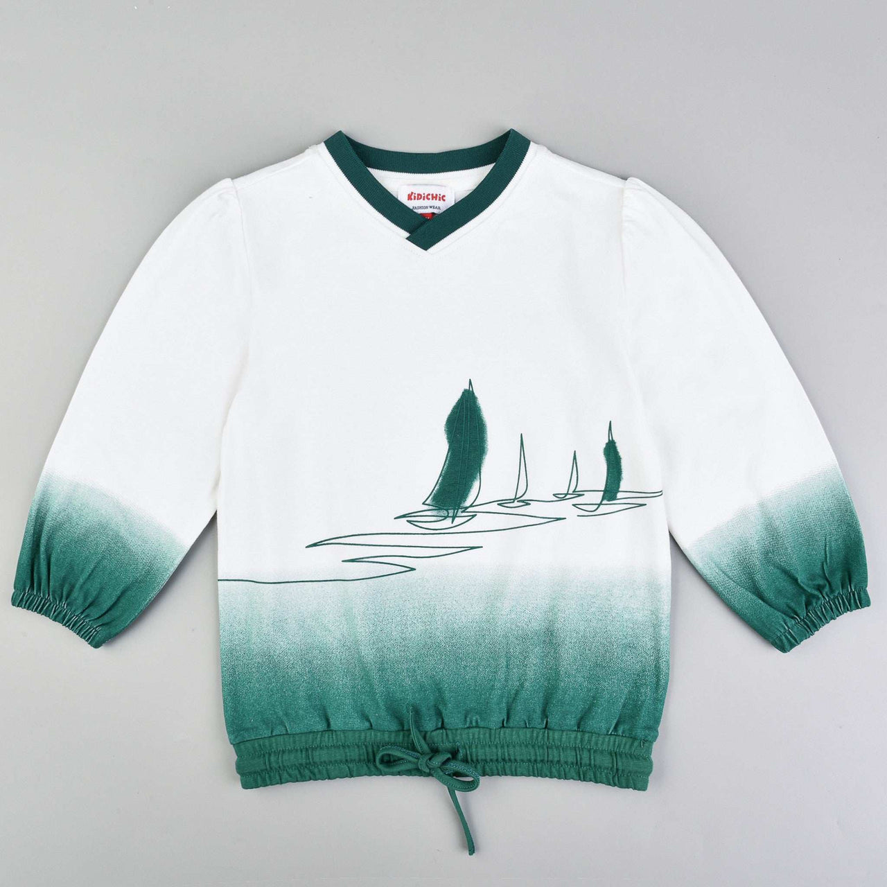 Girls Sail Print Shirt - Kidichic