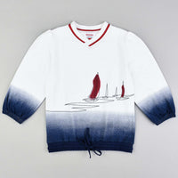 Girls Sail Print Shirt - Kidichic
