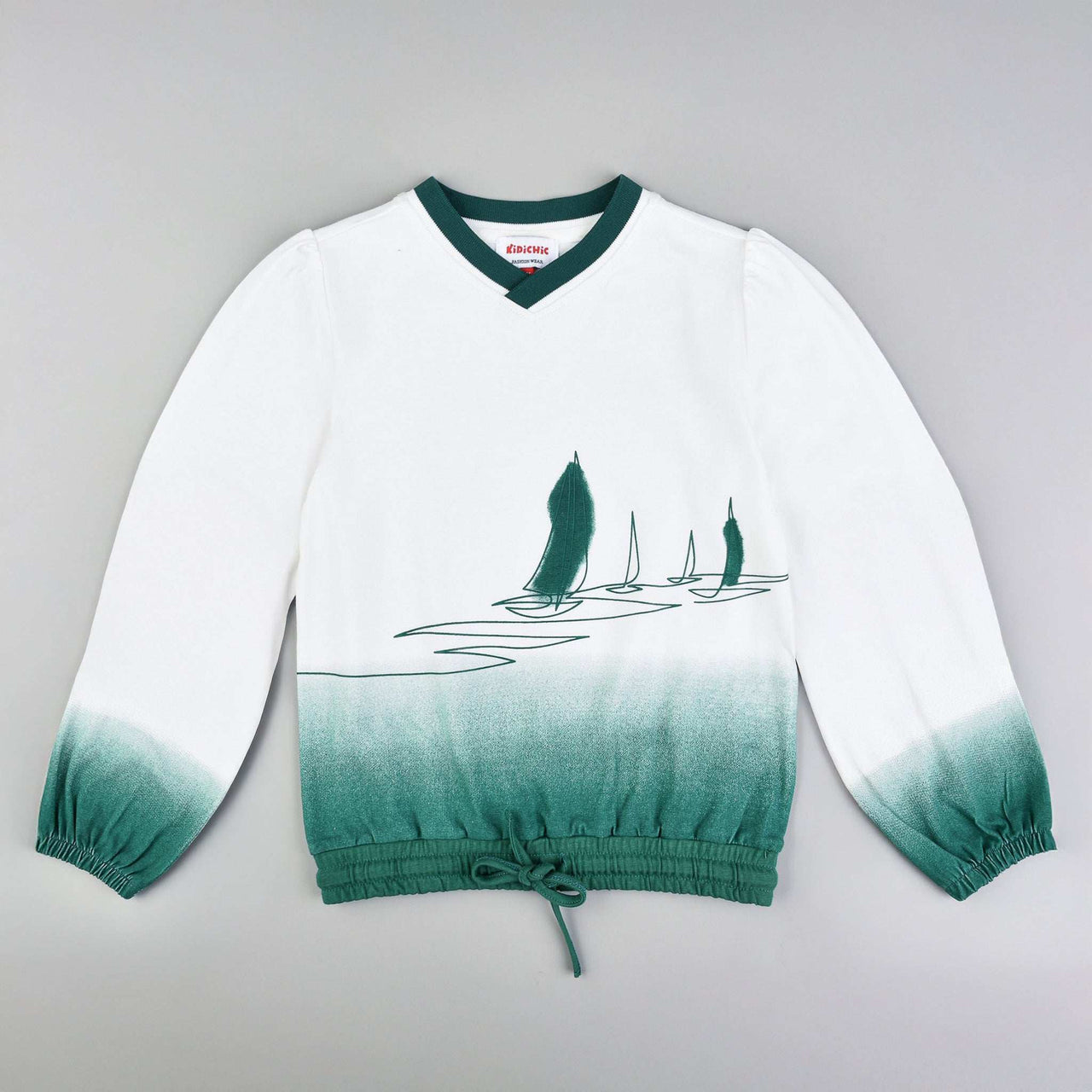 Girls Sail Print Shirt - Kidichic