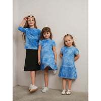 Girls Tie Dye Tiered Dress - Kidichic