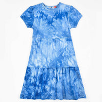 Girls Tie Dye Tiered Dress - Kidichic