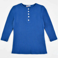 Girls Waffle Henley - Kidichic