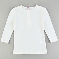 Girls Waffle Henley - Kidichic