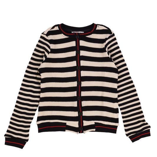 Girls Waffle Stripe Shirt - Kidichic