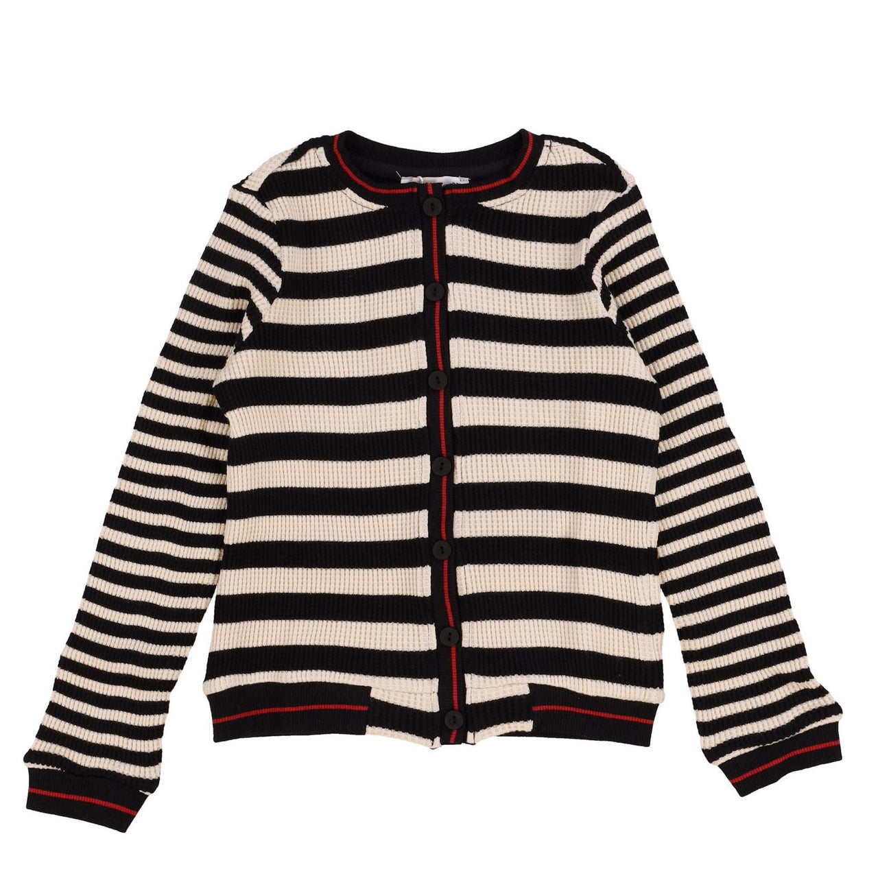 Girls Waffle Stripe Shirt - Kidichic