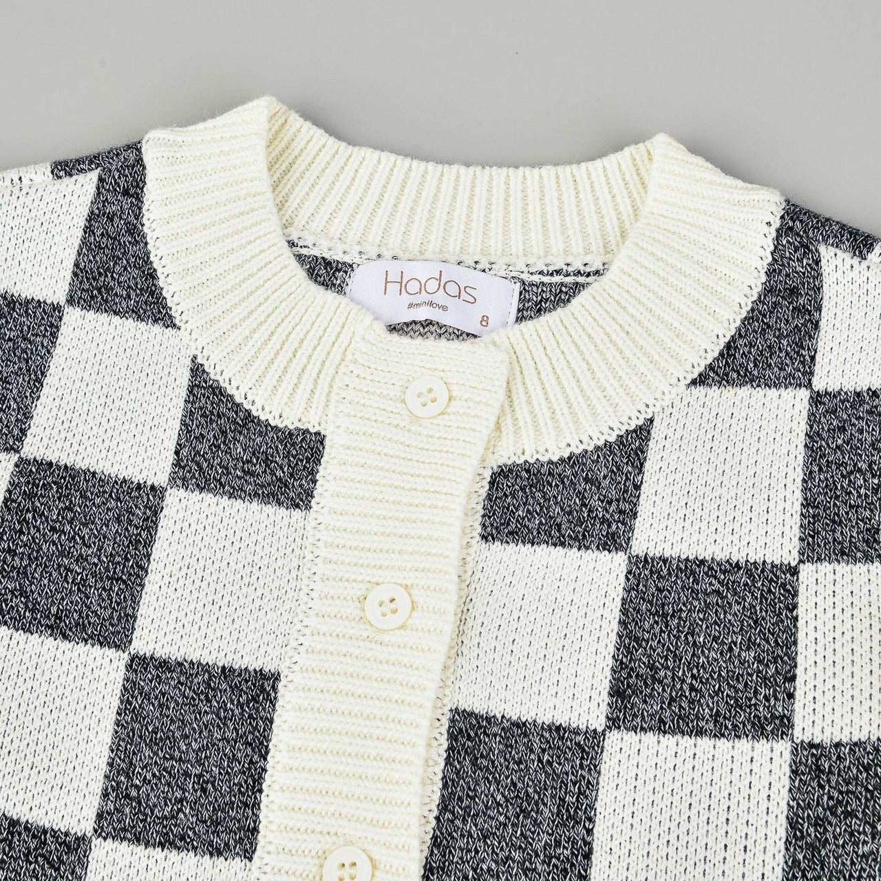 Hadas Box Check Cardigan - Kidichic