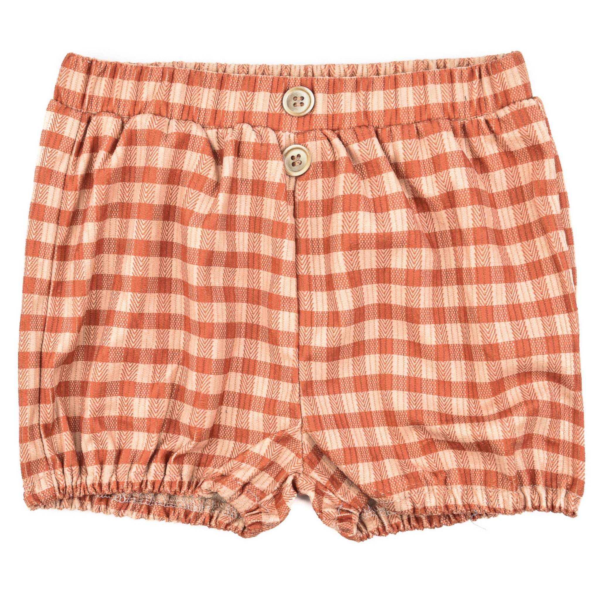 ボトムス bel & bow / Checkerboard Dungaree bel&bow - checkerboard overall - brown | sounote