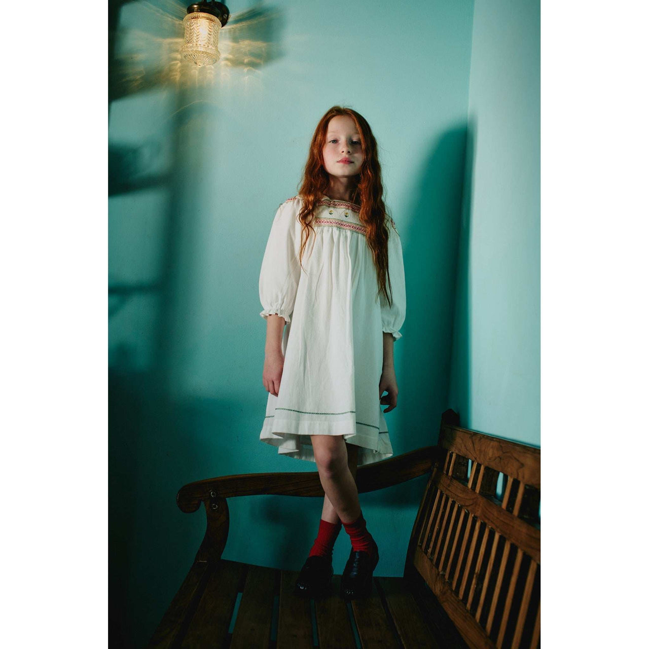 Hadas Daisy Embroidery Dress - Kidichic