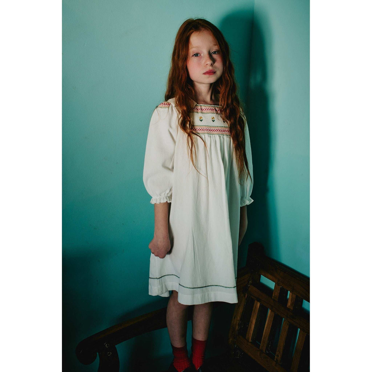 Hadas Daisy Embroidery Dress - Kidichic