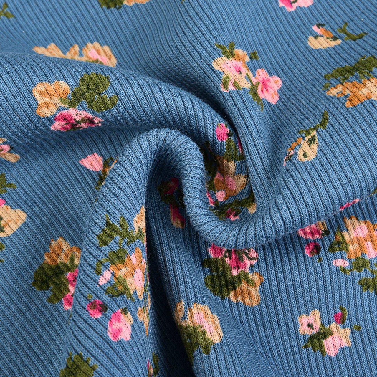 Hadas Floral Rib Top - Kidichic