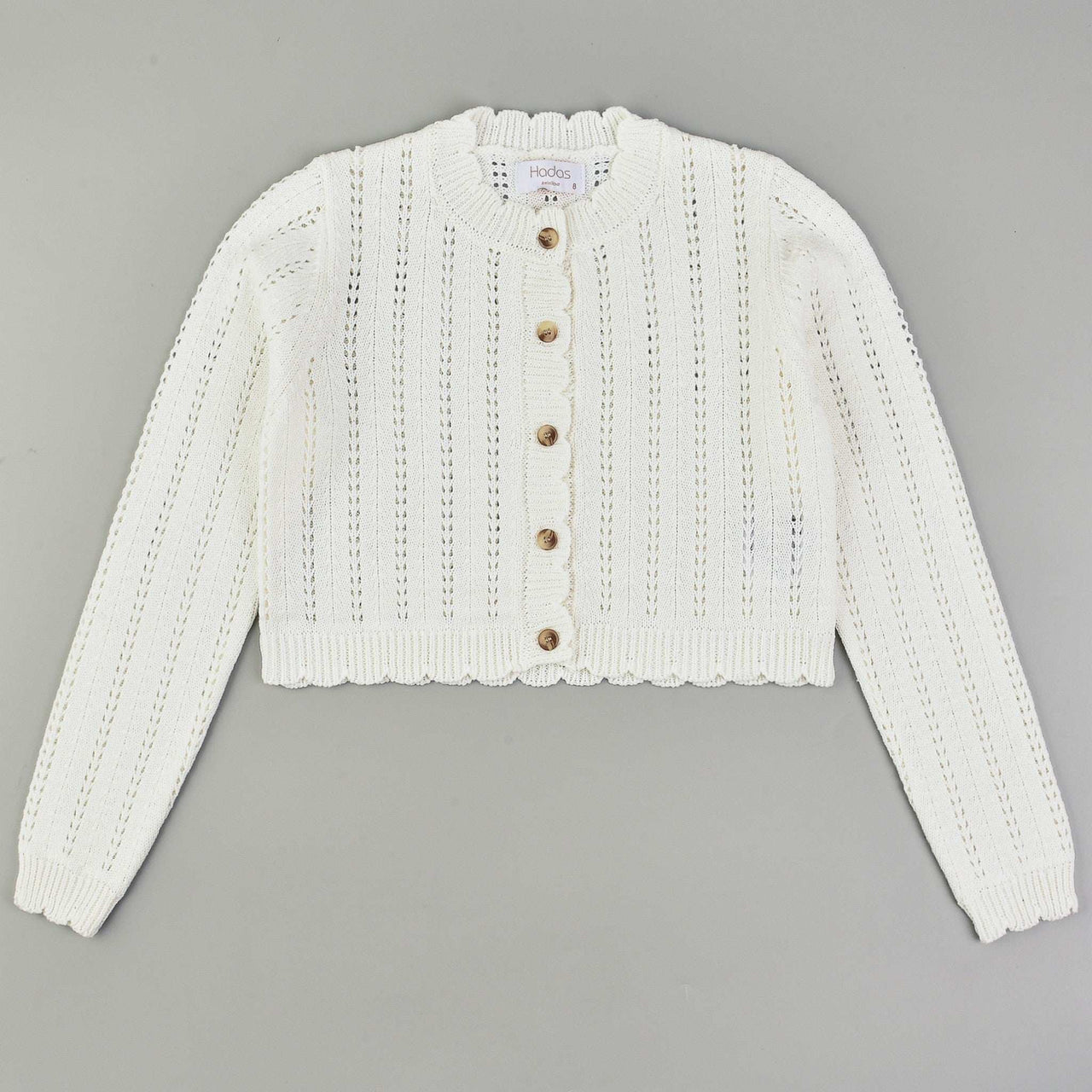 トップス ENFOLD MICRO-MINI CARDIGAN Open Knit Puff Sleeve Cardigan | Mini Dreamers