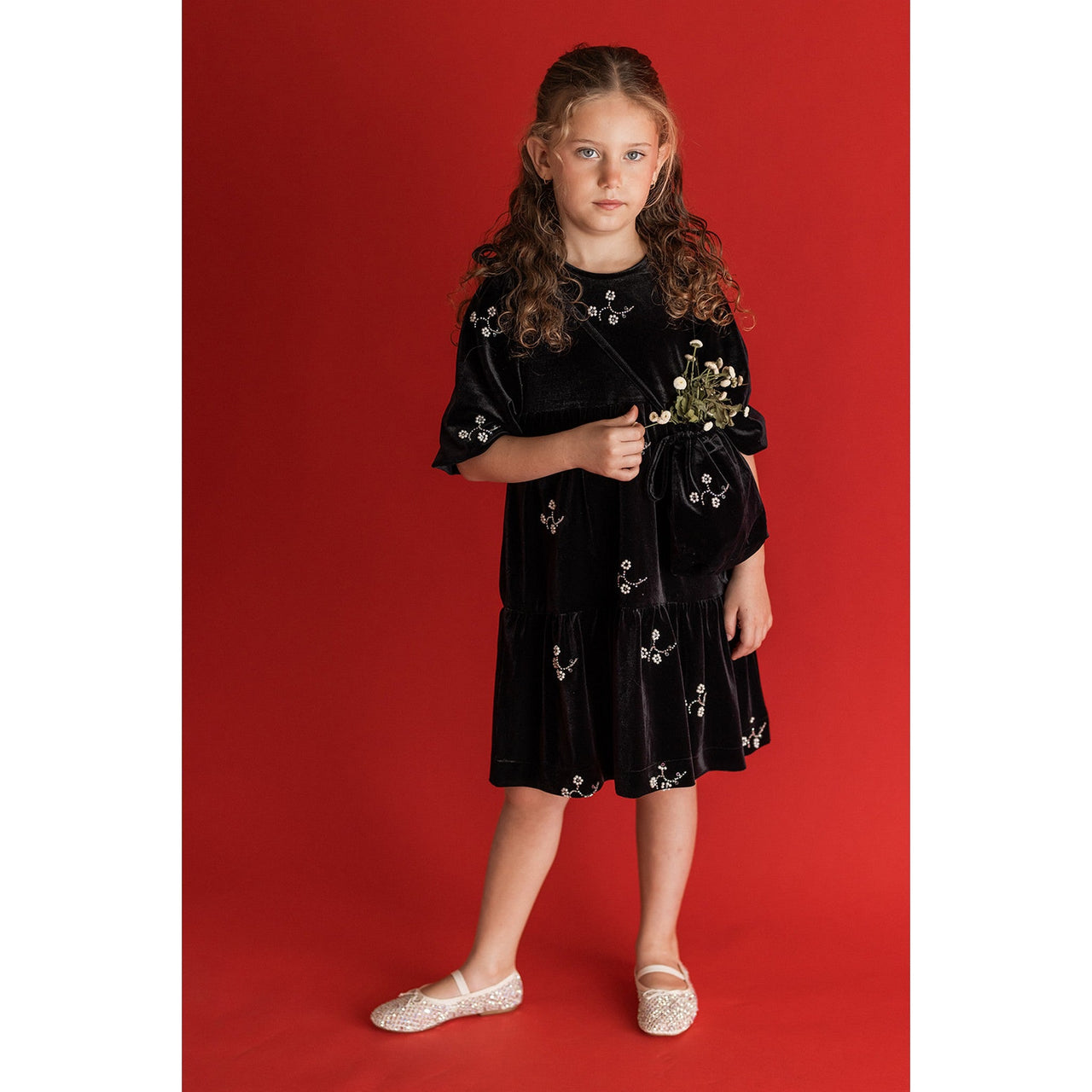 Hadas Mariela Velvet Dress - Kidichic