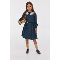 Hadas Jersey Checkered Skirt