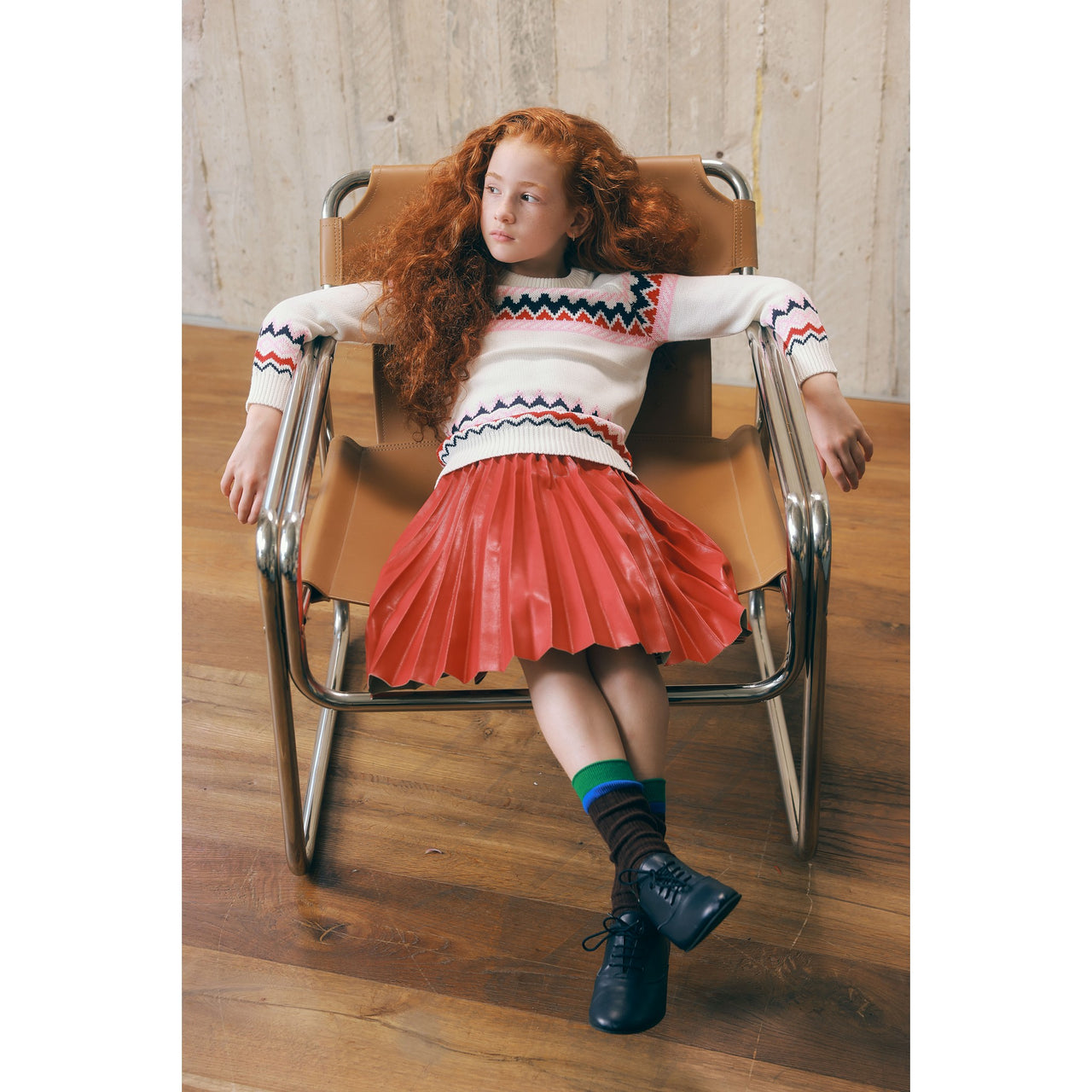Hadas Jacquard Girls Sweater