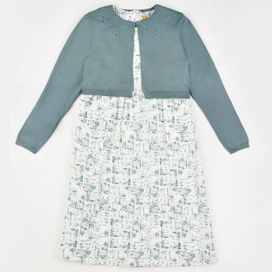 Harrison L.S Cardigan Dress - Kidichic