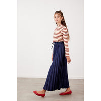 Melange Accordian Pleat Skirt