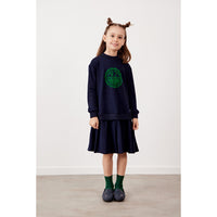 Melange Velour Logo Dress