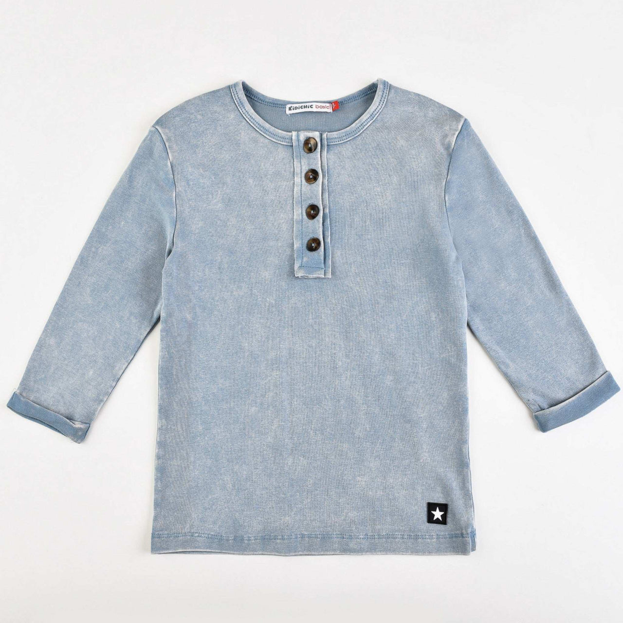 Jersey Wash Henley - Kidichic