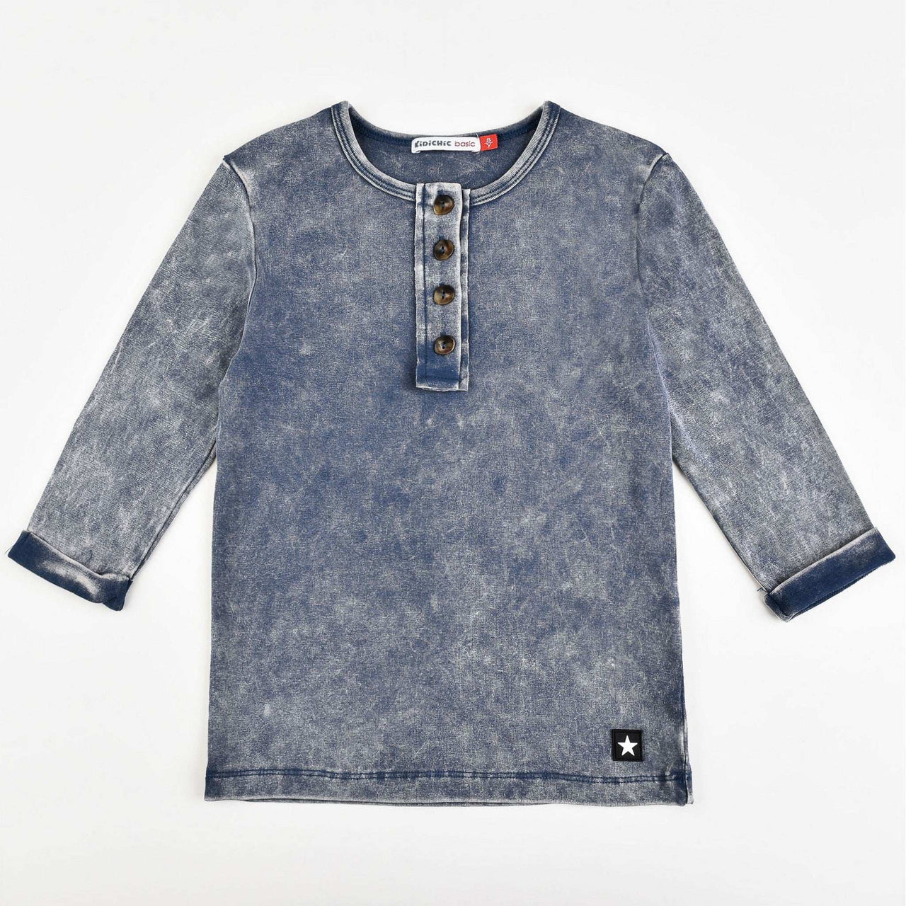 Jersey Wash Henley - Kidichic