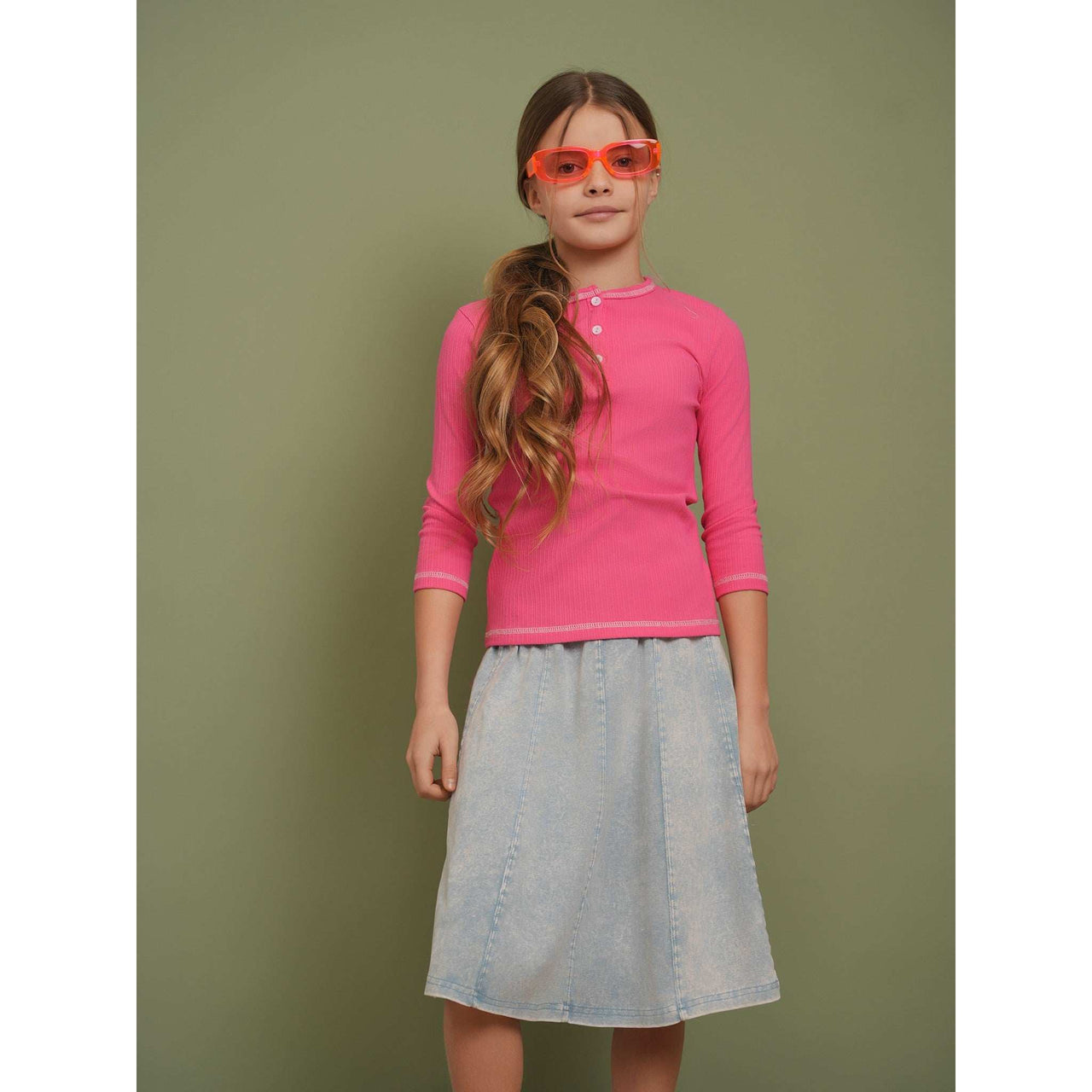 Jersey Wash Panel Skirt - Kidichic