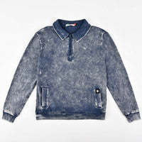 Jersey Wash Zipper Henley - Kidichic