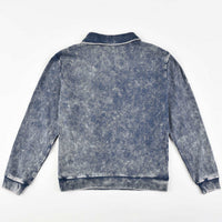 Jersey Wash Zipper Henley - Kidichic