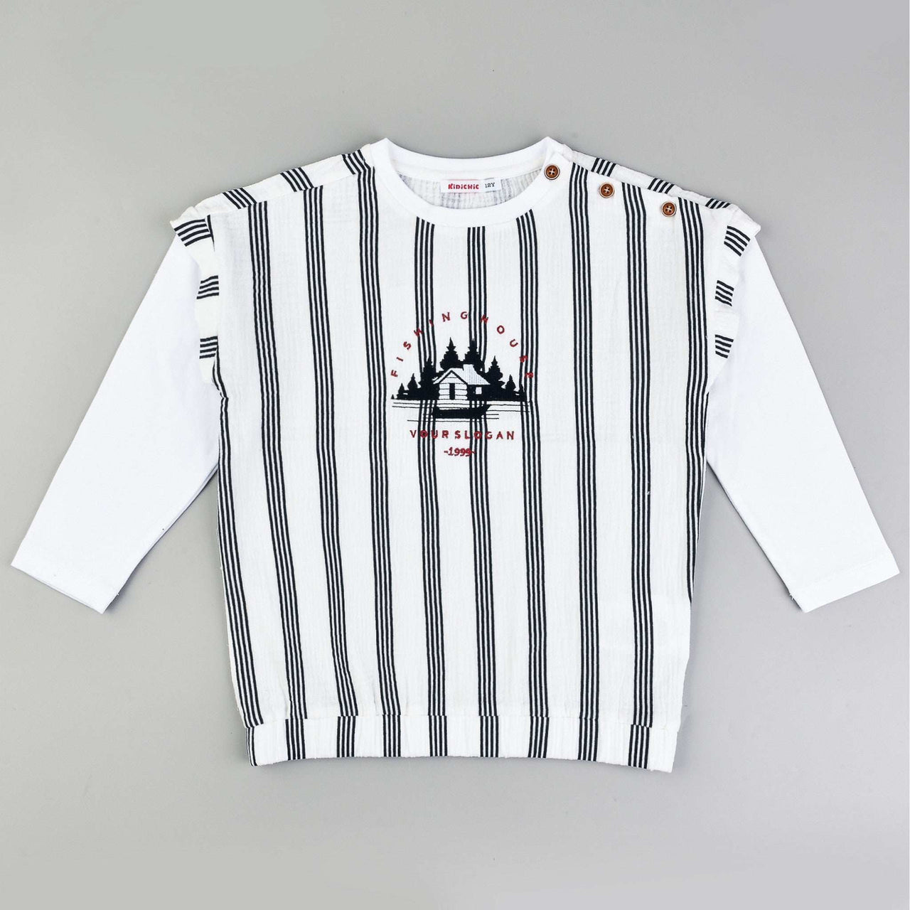 Kidichic Girls Stripes Shirt - Kidichic