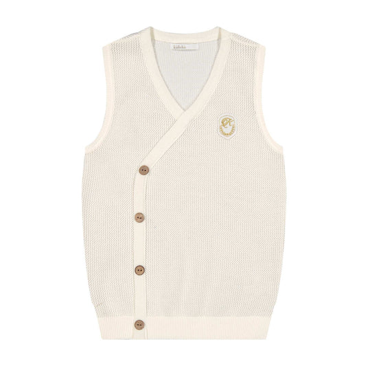 Knit Double Button Vest - Kidichic
