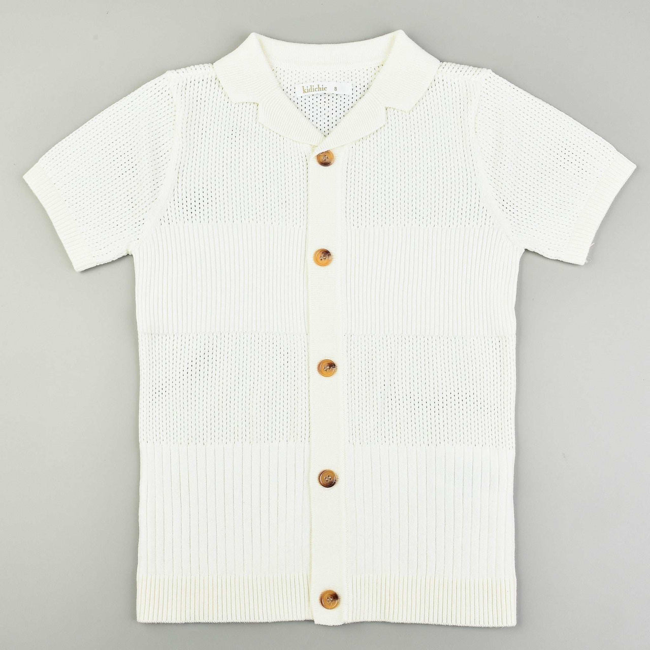 Knit S.S Collar Shirt - Kidichic