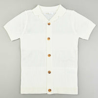 Knit S.S Collar Shirt - Kidichic