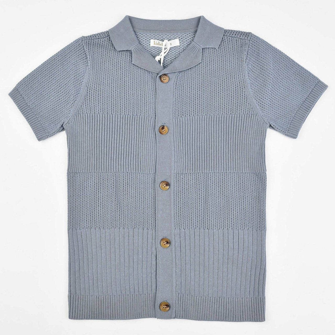 Knit S.S Collar Shirt - Kidichic