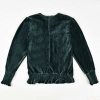 Lace Ruffle Velvet Top - Kidichic