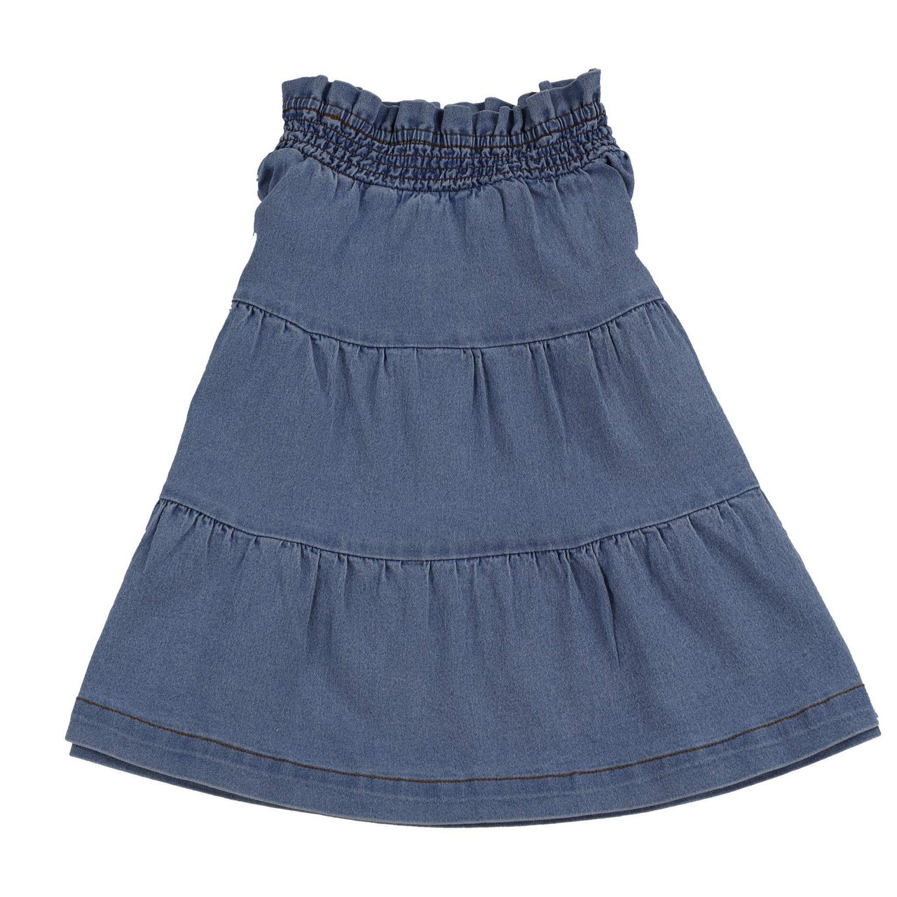 Layered Denim Skirt - Kidichic