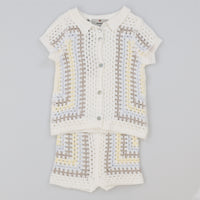 Melange Retro Crochet Baby Set