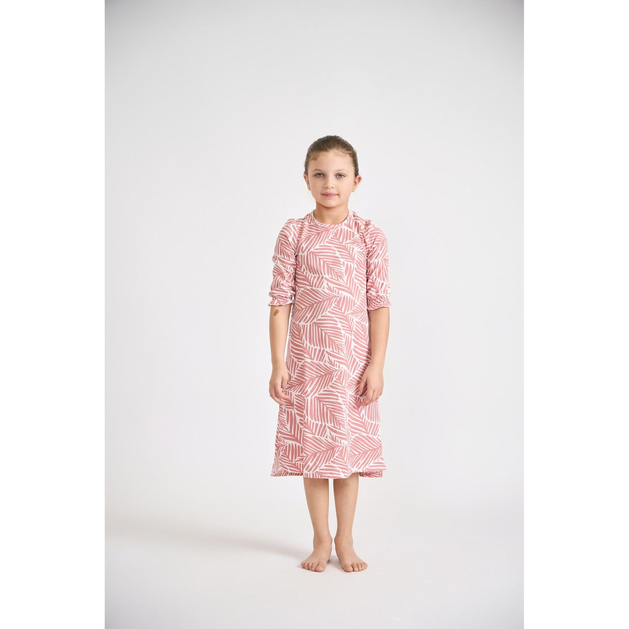 Leaf Nightgown 3/4 Sleeve - Kidichic