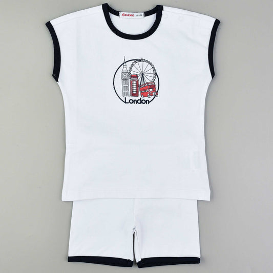 London Print Baby Set - Kidichic